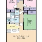 チュリス上安駅前　専有面積71.92㎡。3LDKの間取りです。