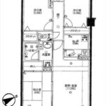 アスティア東山本　専有面積66.68㎡。3LDKの間取りです。