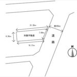 東区尾長西1丁目土地　敷地面積123.93㎡（37.48坪）です。