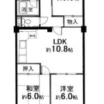 みゆきパークマンションＡ棟　専有面積64.80㎡。3LDKの間取りです。(間取)