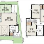 南区向洋大原町新築　建物面積92.19㎡。4LDK+WICの間取りです。