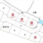 東区福田6丁目土地　敷地面積140.59㎡（42.52坪）です。(間取)