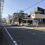 中区西川口町土地　現地前面道路