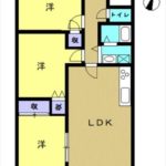 ＣＯ－ＯＰマンションシートピア　専有面積66.16㎡。3LDKの間取りです。(間取)