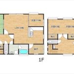 東区温品4丁目中古　建物面積133.05㎡。5LDK+納戸の間取りです。(間取)