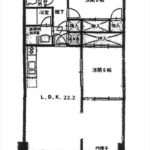 常磐ＣＯ－ＯＰマンション　専有面積74.88㎡。2LDKの間取です。