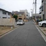 南区西旭町土地　現地前面道路
