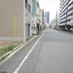 東区若草町土地　現地前面道路