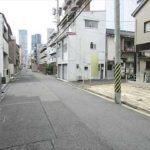 東区若草町土地　現地前面道路