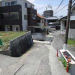 東区牛田南2丁目土地　現地前面道路