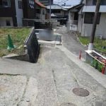 東区牛田南2丁目土地　現地前面道路