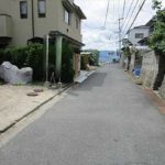 東区山根町土地　現地前面道路