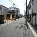 南区皆実町4丁目土地　現地前面道路