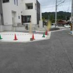 東区福田4丁目新築　現地前面道路