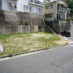 南区北大河町土地　現地前面道路