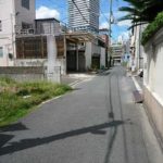 南区東荒神町土地　現地前面道路