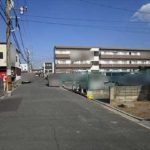 東区矢賀1丁目土地　現地前面道路