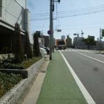 中区舟入本町土地　現地前面道路