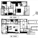 東区戸坂くるめ木１丁目新築　建物面積103.21㎡。4LDK+書斎の間取りです。