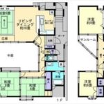 南区向洋新町3丁目中古　建物面積166.67㎡。6LDK+納戸+サンルームの間取りです。