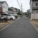 南区西旭町土地　現地前面道路