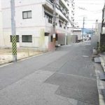 東区若草町土地　現地前面道路