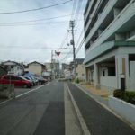 中区舟入南4丁目新築　現地前面道路