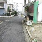 東区矢賀新町5丁目土地　現地前面道路