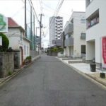 中区舟入南1丁目土地　現地前面道路