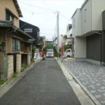 中区江波西1丁目新築　前面道路