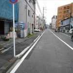 南区皆実町6丁目新築　現地前面道路