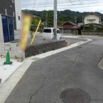 東区福田4丁目新築　現地前面道路