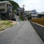 南区北大河町土地　現地前面道路