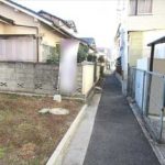 東区牛田本町3丁目土地　現地前面道路