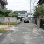 南区皆実町4丁目土地　現地前面道路
