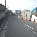 東区牛田早稲田3丁目土地　現地前面道路