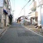 南区大州5丁目新築　現地前面道路
