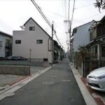 南区皆実町5丁目土地　現地前面道路
