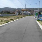 東区福田6丁目土地　現地前面道路