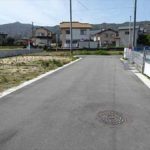 東区福田6丁目土地　現地前面道路