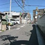 南区宇品御幸5丁目土地　現地前面道路