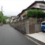呉市焼山東2丁目土地　現地前面道路