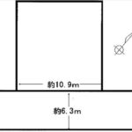 向洋新町3丁目土地　敷地面積157.11㎡（47.52坪）です。(間取)