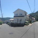 安佐南区山本新町5丁目中古　外観。両面道路となっています。