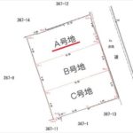 東区牛田中１丁目土地　敷地面積110.28㎡（33.35坪）の土地です。(間取)
