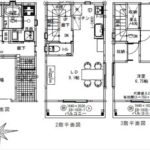 南区宇品御幸5丁目新築　建物面積82.68㎡。1LDK+納戸の間取りです。