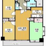 エスパス平野町　専有面積68.04㎡。3LDKの間取りです。(間取)