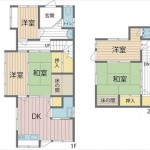 東区牛田早稲田2丁目中古　建物面積74.52㎡。5DKの間取りです。