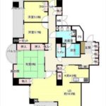 Ａｃｉｔｙタワーズイースト・タワー棟　専有面積139.11㎡。4LDKの間取りです。