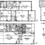 南区宇品御幸5丁目新築　建物面積123.28㎡。3LDK+小屋裏収納の間取りです。